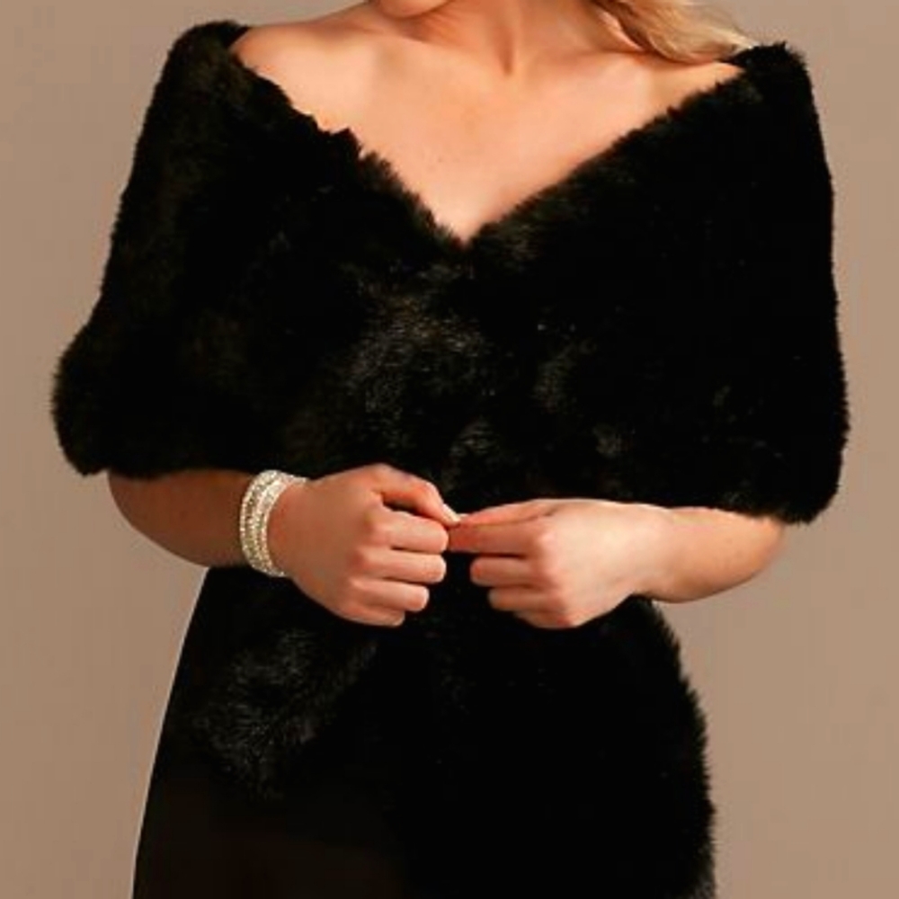 Faux fur wrap
